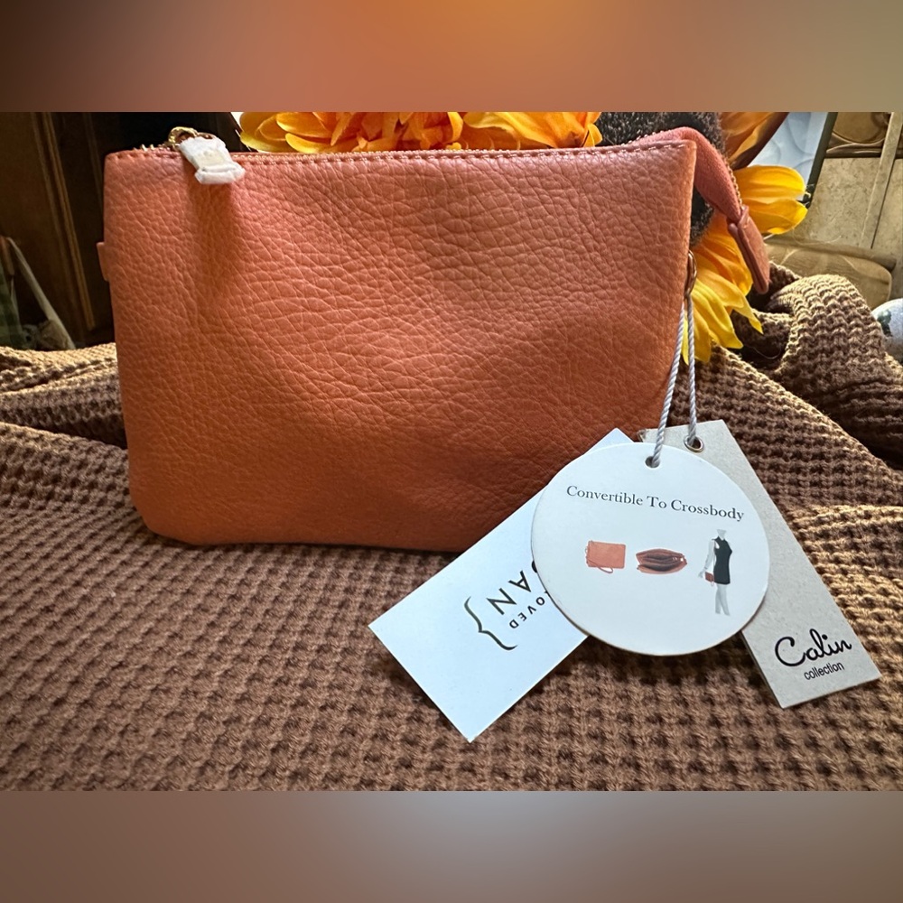 Calvin Collection Clutch convertable to Crossbody purse